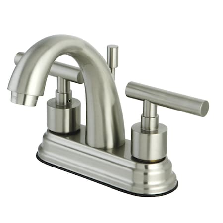 Kingston Brass KS8618CML 4" Centerset Bathroom Faucet, Brushed Nickel KS8618CML
